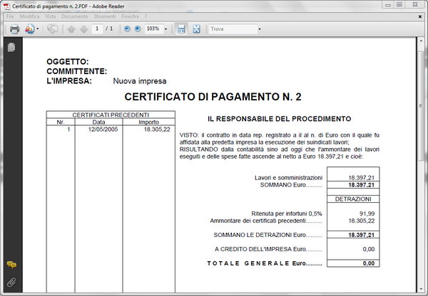 Opzioni di stampa